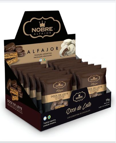 Alfajor Meio Amargo Display com 12un de 48g
